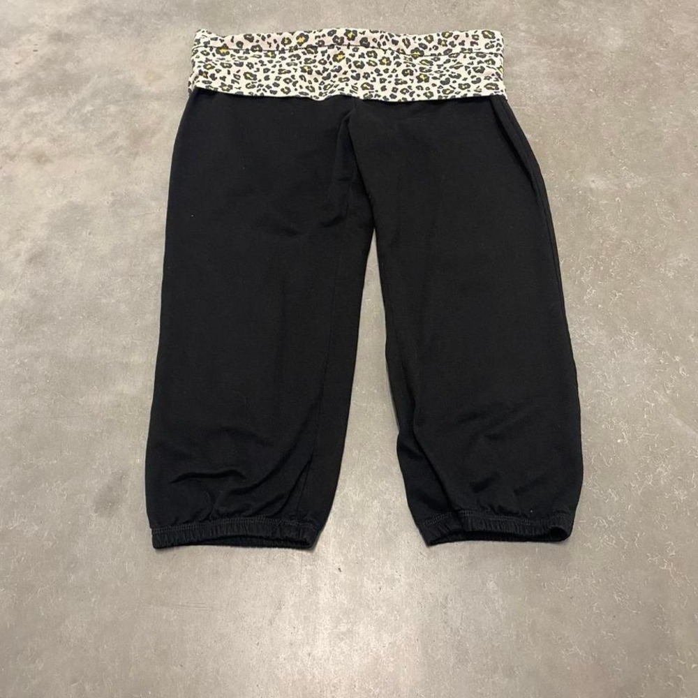 Vintage 90s y2k low rise fold over yoga pants